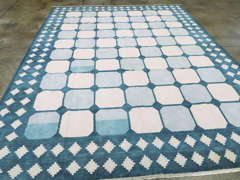 Vintage Flat-weave Indian Dhurrie, No.17811 - Galerie Shabab