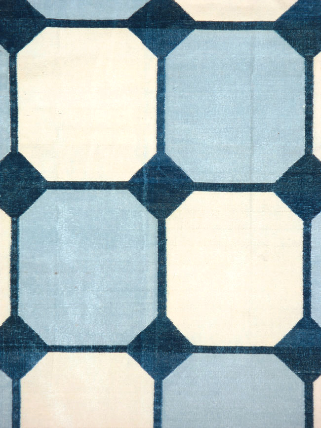 Vintage Indian Flatweave Kilim Dhurrie, No.17815 - Galerie Shabab