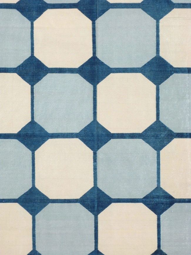 Vintage Indian Flat-weave Dhurrie, No.17816 - Galerie Shabab