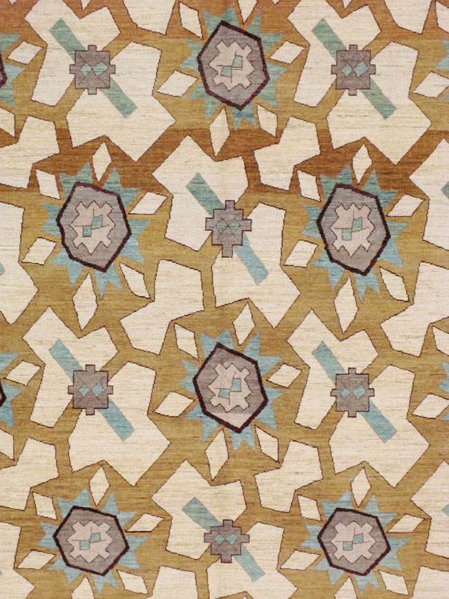 Modernist Persian Tabriz Carpet, No.17827 - Galerie Shabab