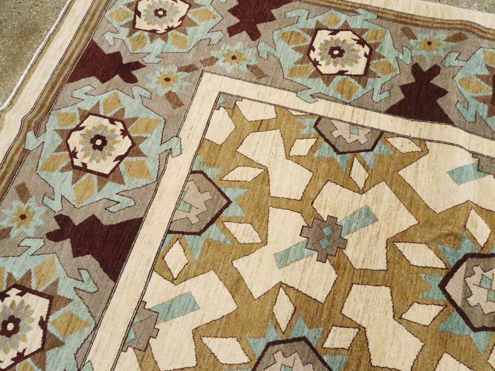 Modernist Persian Tabriz Carpet, No.17827 - Galerie Shabab