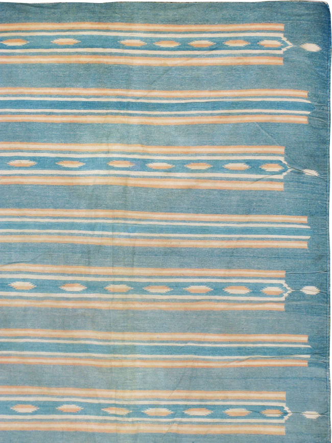 Vintage Indian Flat-weave Dhurrie, No.17857 - Galerie Shabab