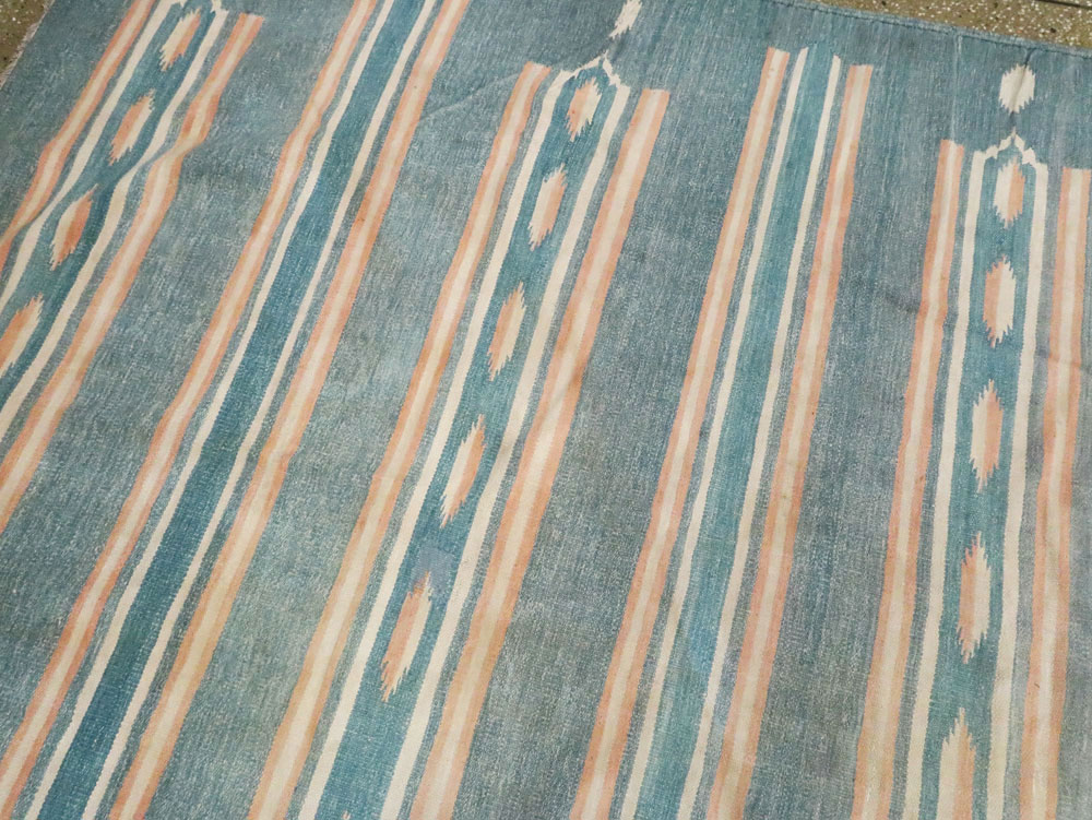 Vintage Indian Flat-weave Dhurrie, No.17857 - Galerie Shabab