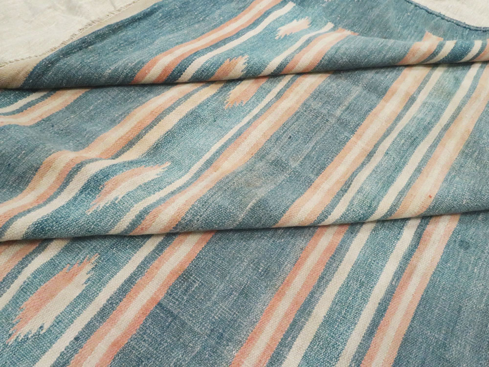 Vintage Indian Flat-weave Dhurrie, No.17857 - Galerie Shabab