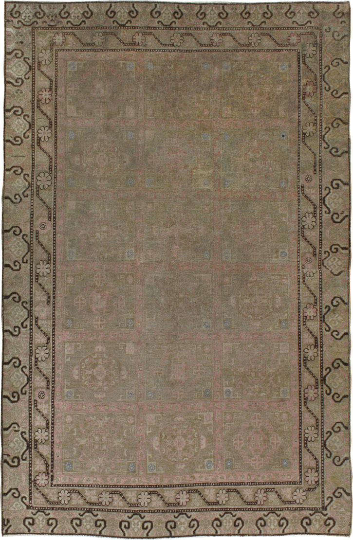 Antique East Turkestan Khotan Carpet, No.17876 - Galerie Shabab