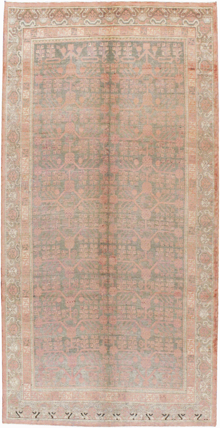 Vintage East Turkestan Khotan Carpet, No.17879 - Galerie Shabab