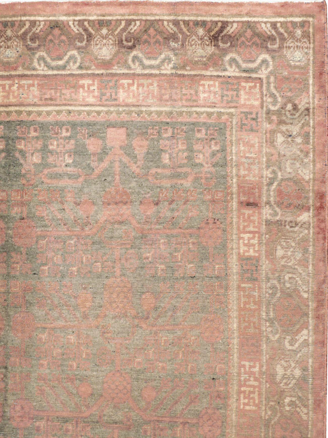 Vintage East Turkestan Khotan Carpet, No.17879 - Galerie Shabab
