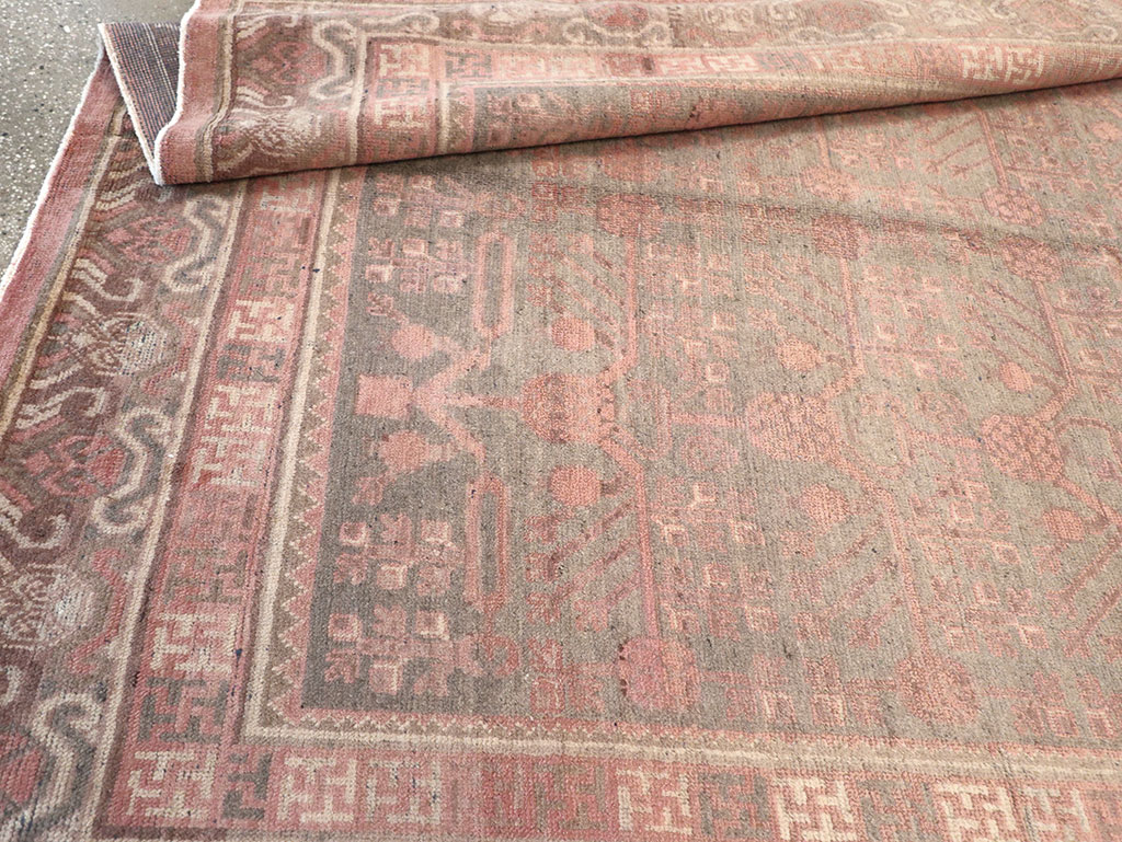 Vintage East Turkestan Khotan Carpet, No.17879 - Galerie Shabab