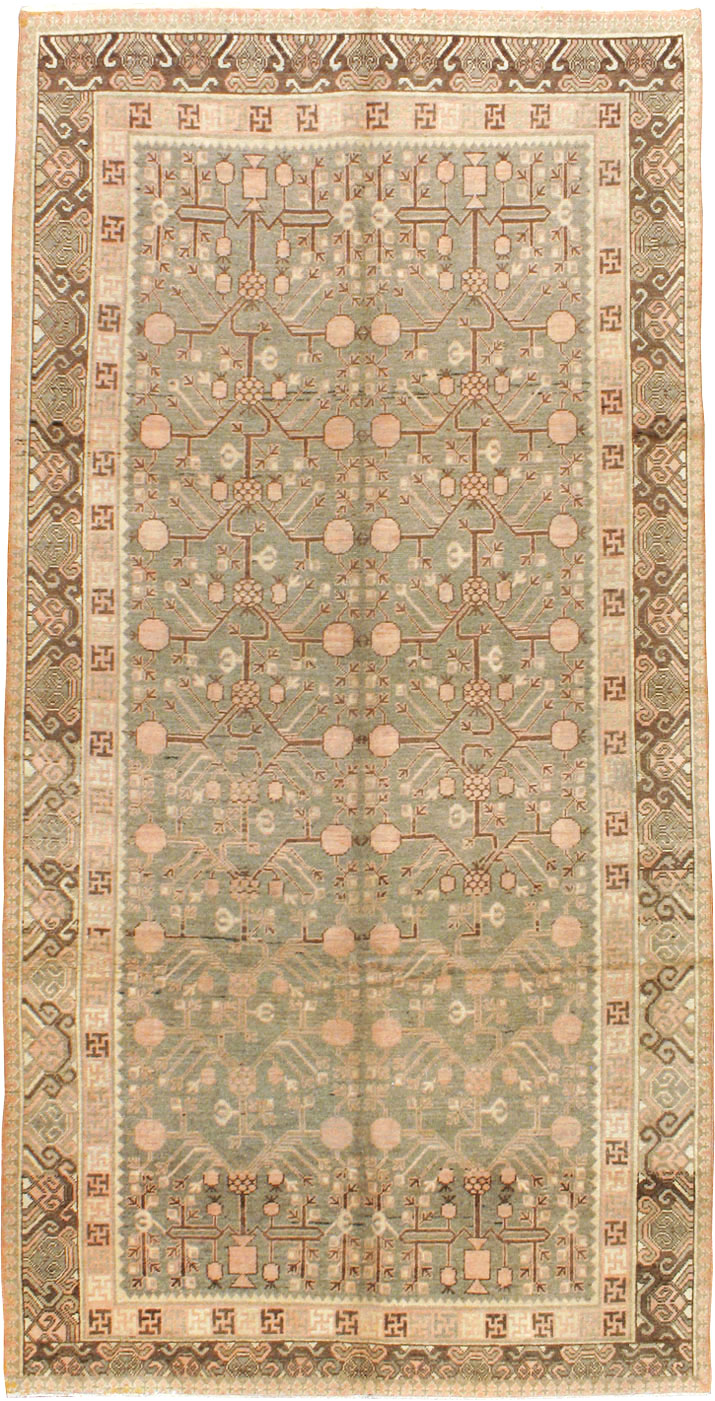 Vintage East Turkestan Khotan Gallery Carpet, No.17880 - Galerie Shabab