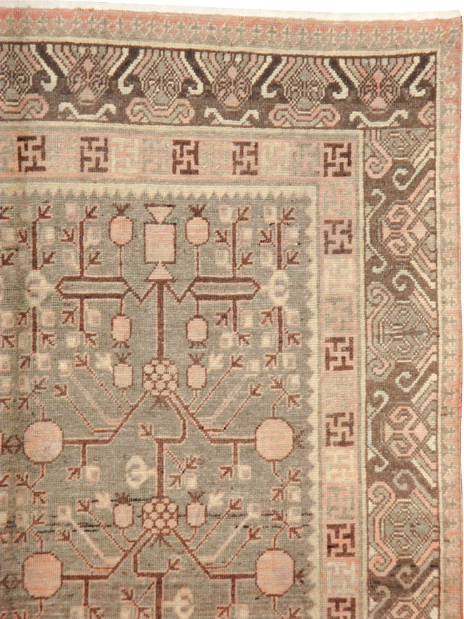 Vintage East Turkestan Khotan Gallery Carpet, No.17880 - Galerie Shabab