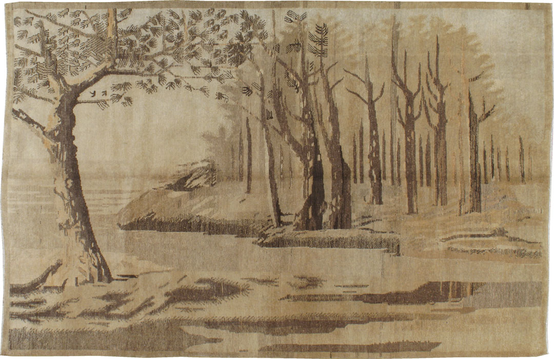 Vintage East Turkestan Khotan Carpet, No.17882 - Galerie Shabab