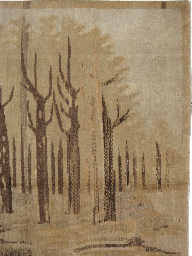 Vintage East Turkestan Khotan Carpet, No.17882 - Galerie Shabab