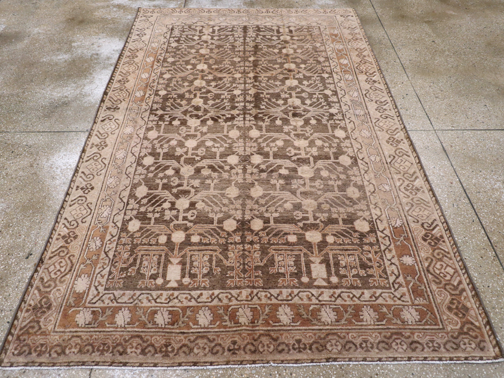 Vintage East Turkestan Khotan Carpet, No.17887 - Galerie Shabab