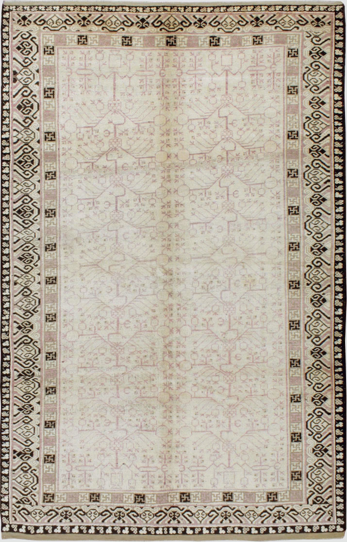 Vintage East Turkestan Khotan Carpet, No.17892 - Galerie Shabab