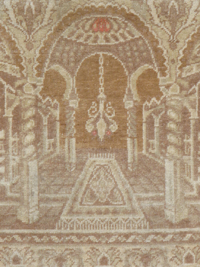 Vintage East Turkestan Khotan Pictorial Rug, No.17896 - Galerie Shabab