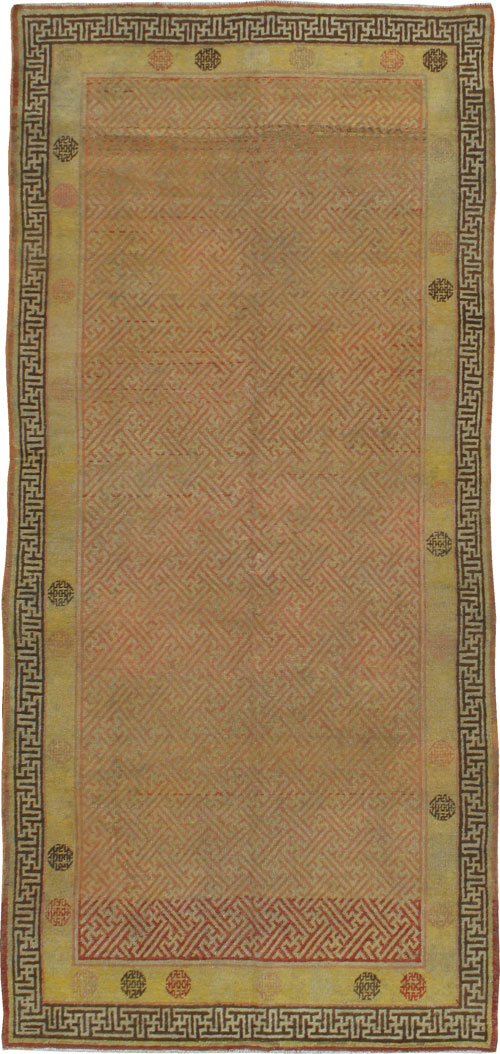 Vintage East Turkestan Khotan Rug, No.17898 - Galerie Shabab