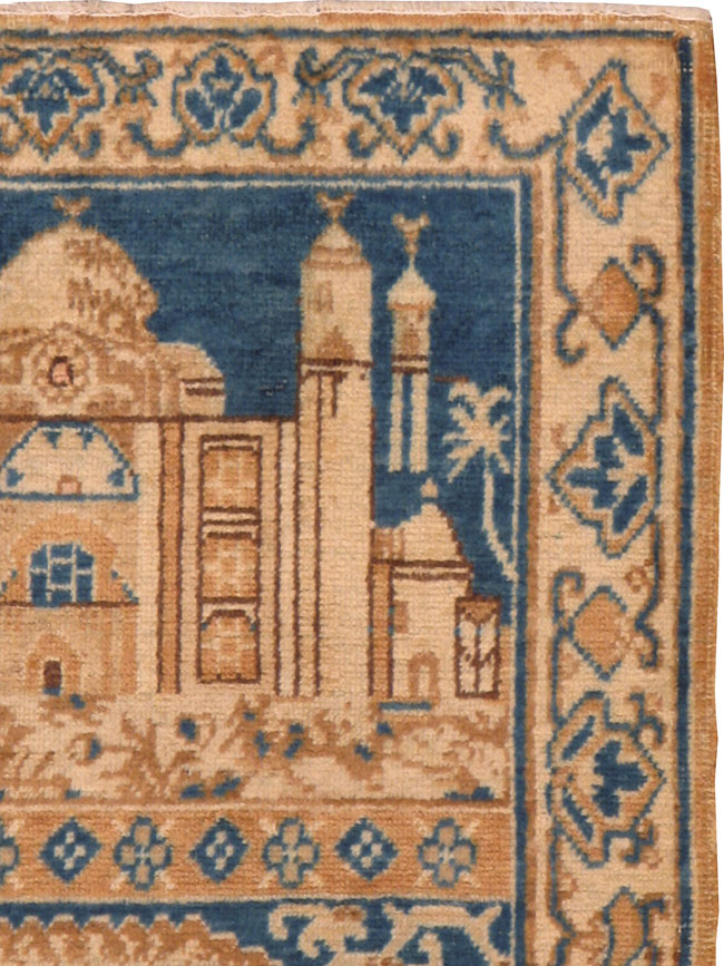 Vintage East Turkestan Khotna Pictorial Rug, No.17905 - Galerie Shabab