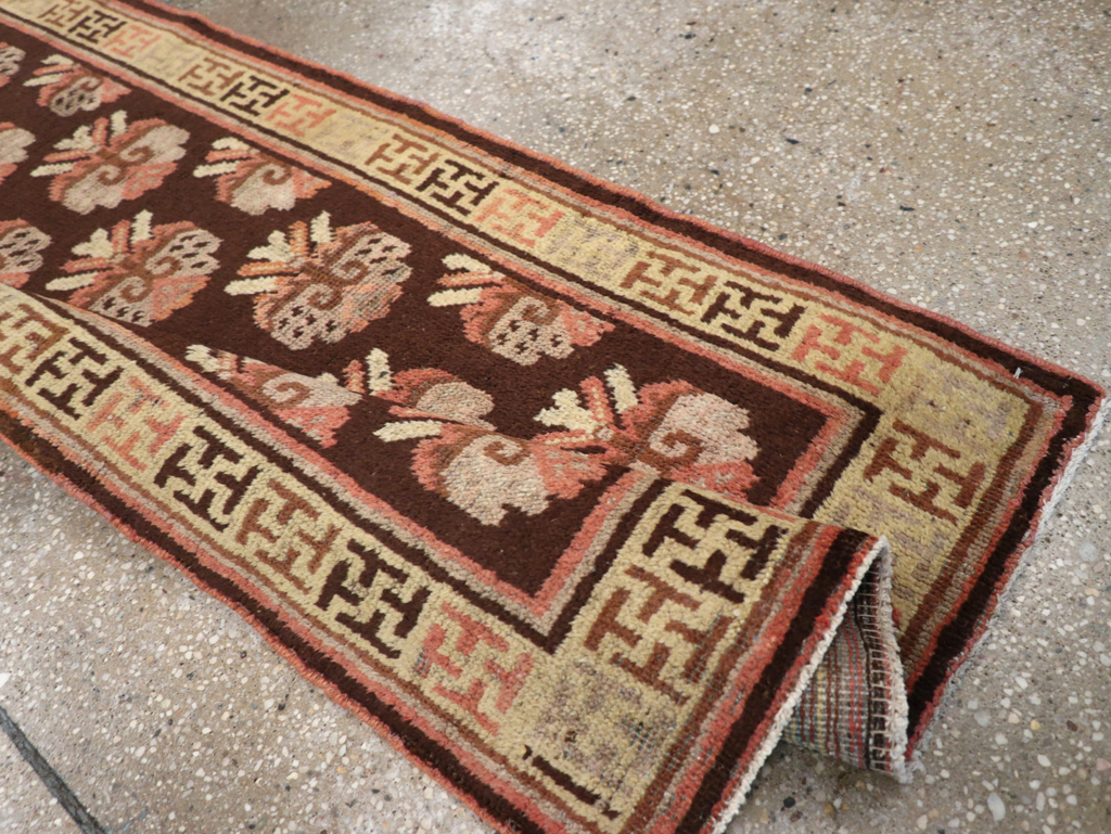 Vintage East Turkestan Khotan Runner, No.17909 - Galerie Shabab