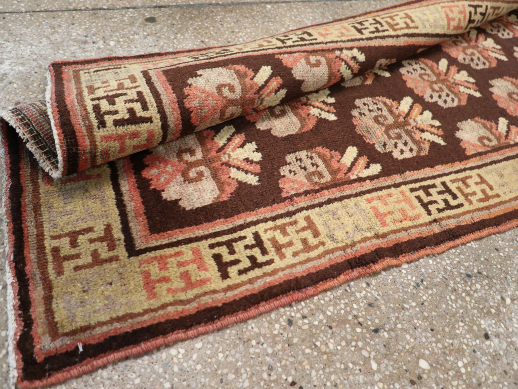 Vintage East Turkestan Khotan Runner, No.17909 - Galerie Shabab