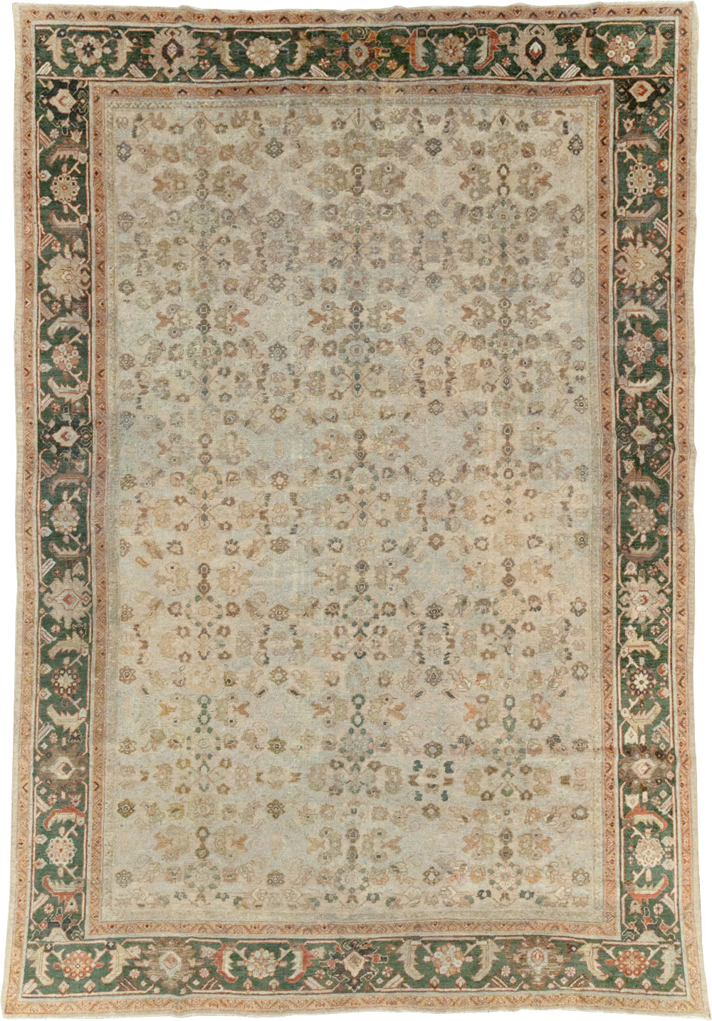 Antique Persian Mahal Room Size Carpet, No.17925 - Galerie Shabab
