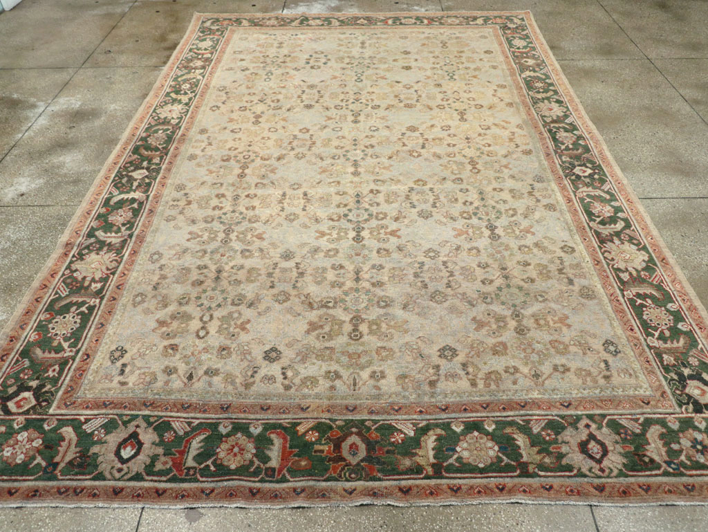 Antique Persian Mahal Room Size Carpet, No.17925 - Galerie Shabab