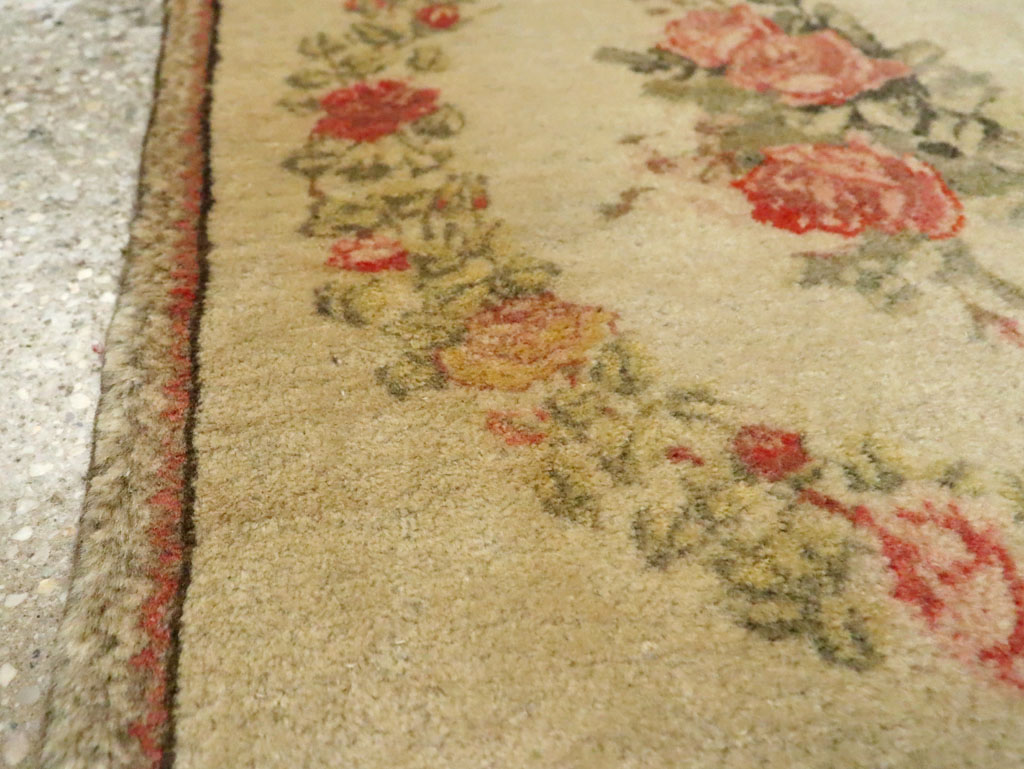 Antique Persian Kashan Throw Rug (Pair: 1 of 2), No.17930 - Galerie Shabab