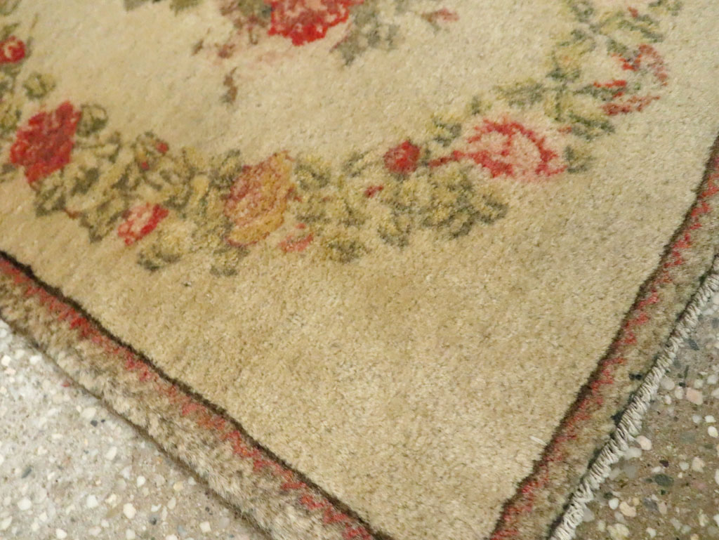 Antique Persian Kashan Throw Rug (Pair: 1 of 2), No.17930 - Galerie Shabab