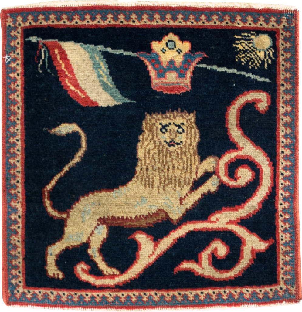 Antique Persian Souf Tabriz Pictorial Rug (Pair: 1 of 2), No.17941 - Galerie Shabab