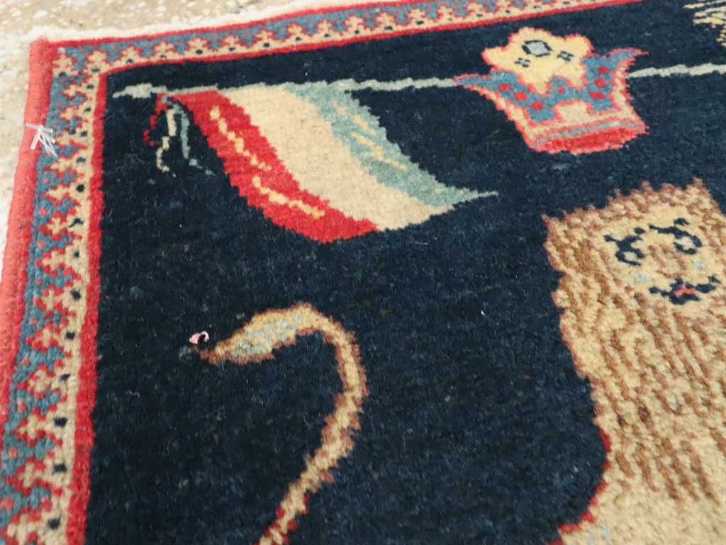 Antique Persian Souf Tabriz Pictorial Rug (Pair: 1 of 2), No.17941 - Galerie Shabab