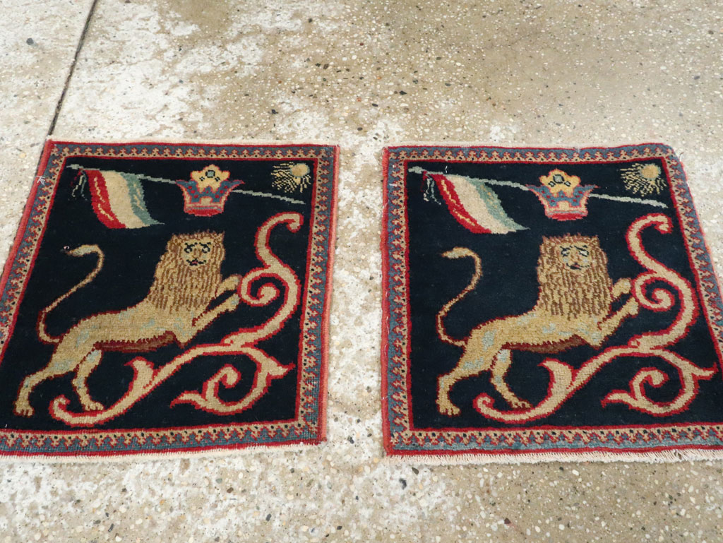 Antique Persian Souf Tabriz Pictorial Rug (Pair: 1 of 2), No.17941 - Galerie Shabab