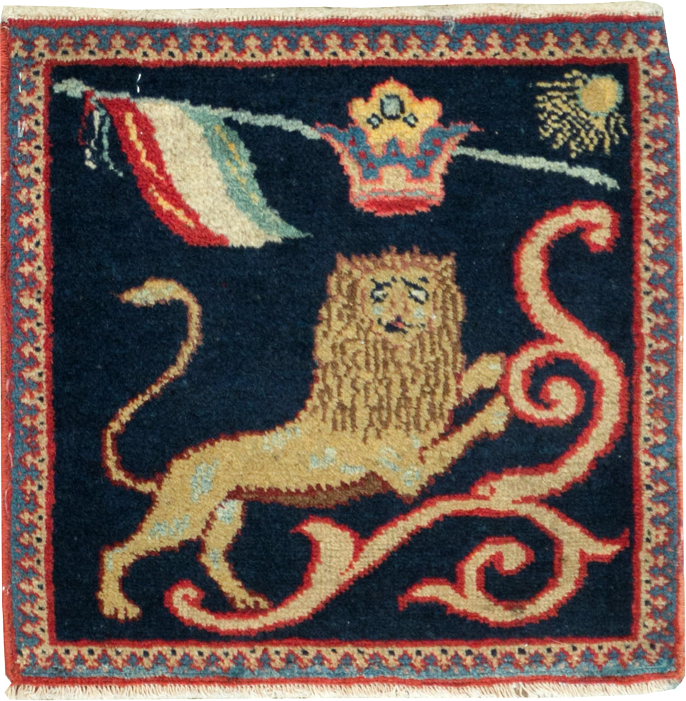 Antique Persian Souf Tabriz Pictorial Rug (Pair: 2 of 2), No.17942 - Galerie Shabab