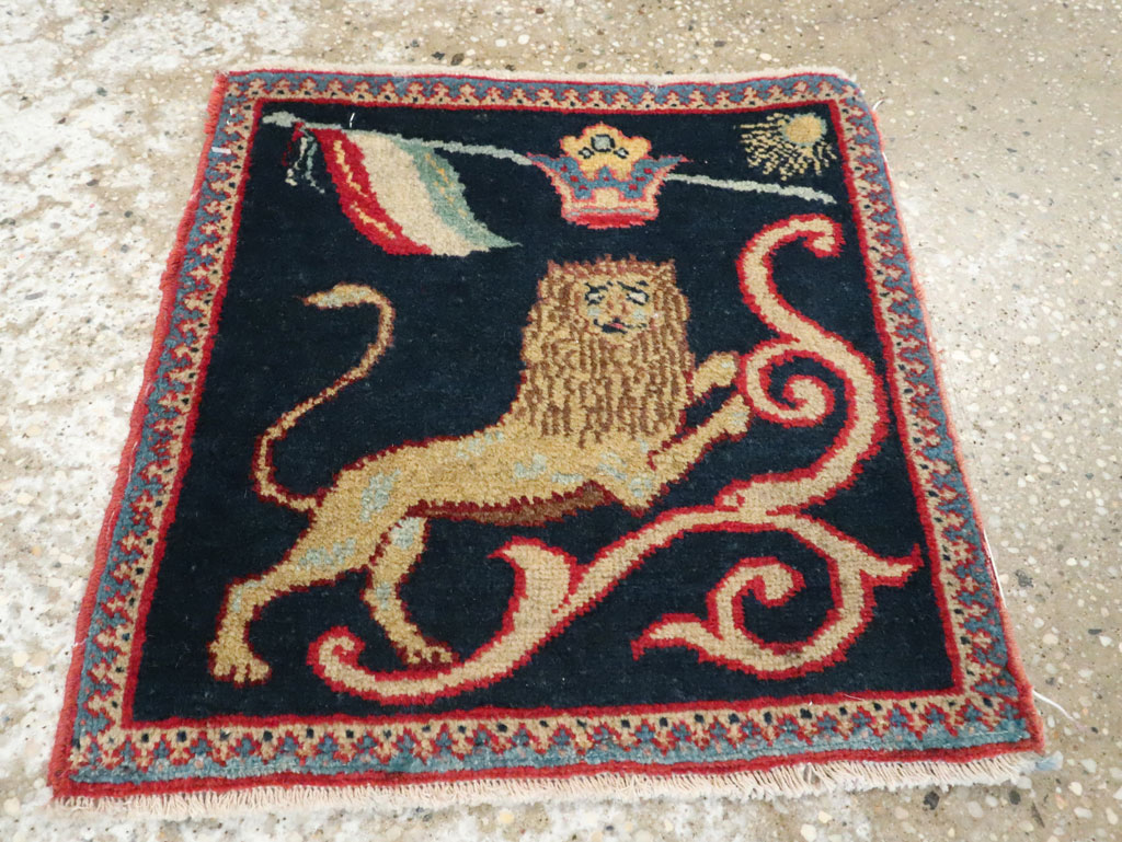 Antique Persian Souf Tabriz Pictorial Rug (Pair: 2 of 2), No.17942 - Galerie Shabab