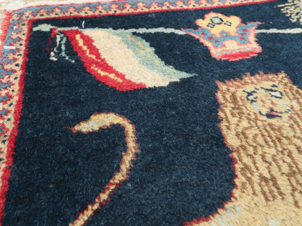 Antique Persian Souf Tabriz Pictorial Rug (Pair: 2 of 2), No.17942 - Galerie Shabab