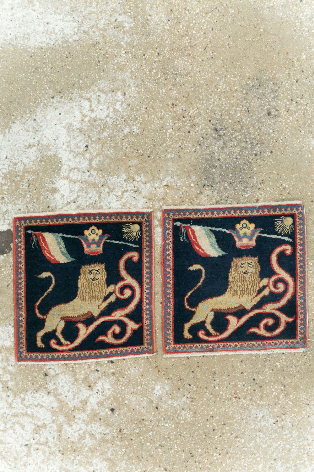 Antique Persian Souf Tabriz Pictorial Rug (Pair: 2 of 2), No.17942 - Galerie Shabab