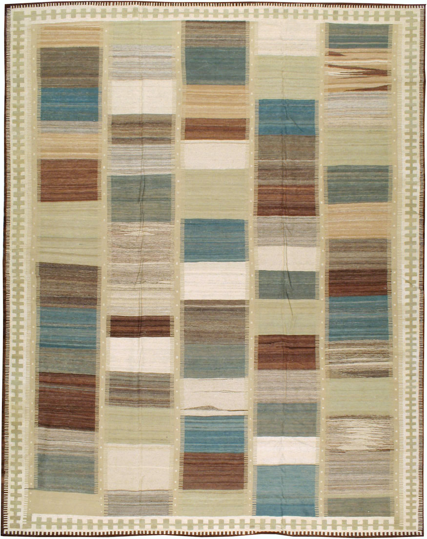 Modernist Persian Flat-weave Kilim, No.17968 - Galerie Shabab