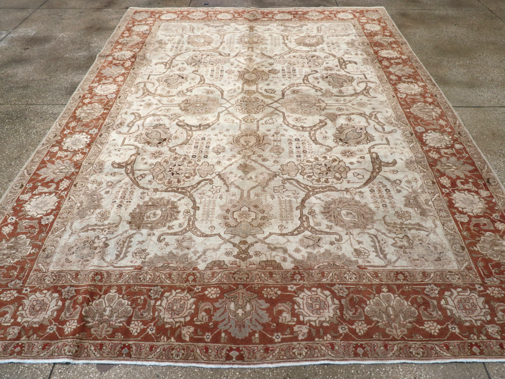 Antique Persian Tabriz Carpet, No.17986 - Galerie Shabab