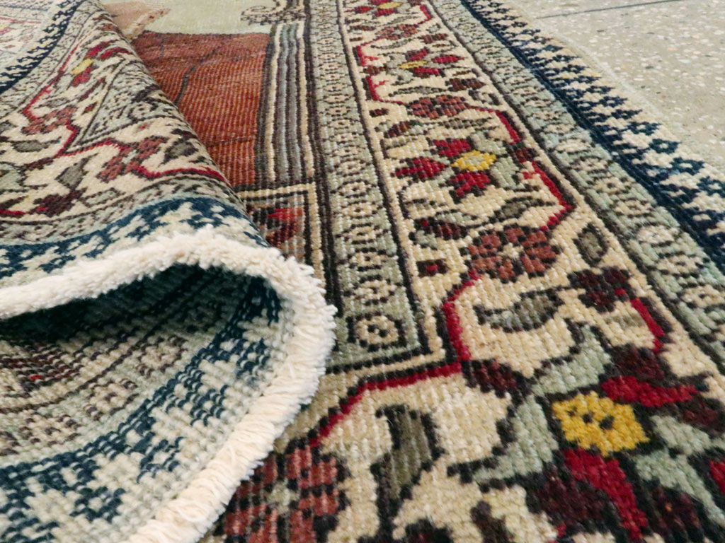 Antique Persian Tabriz Pictorial Rug, No.18006 - Galerie Shabab