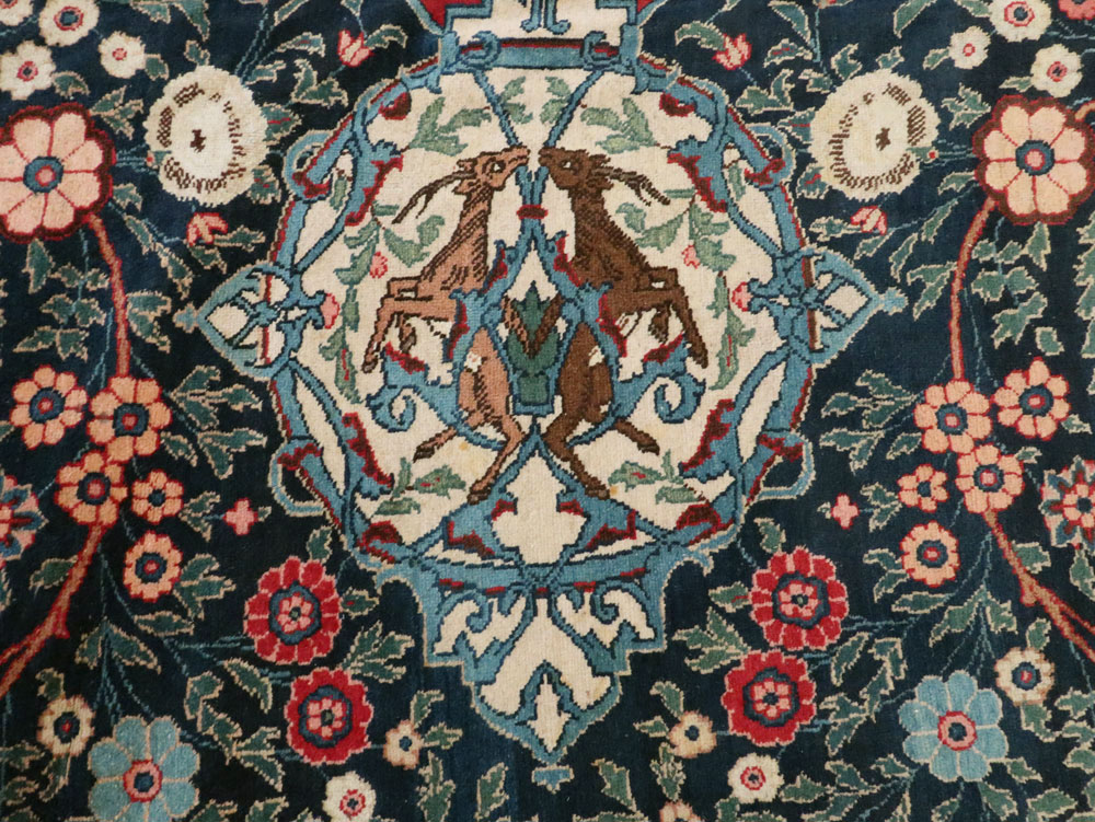 Antique Persian Mashad Pictorial Carpet, No.18016 - Galerie Shabab