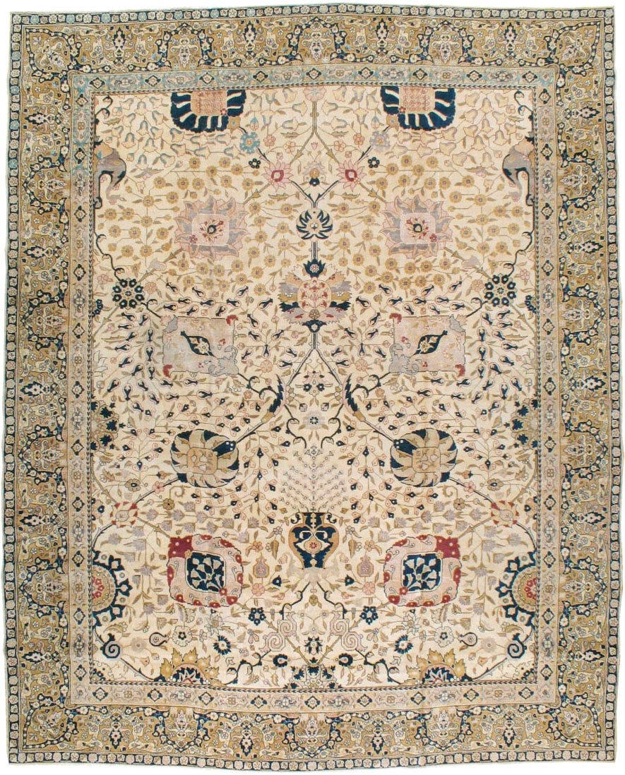 Antique Persian Tabriz Carpet, No.18022 - Galerie Shabab