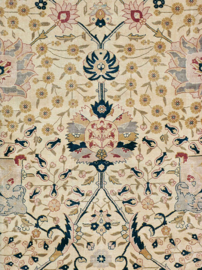 Antique Persian Tabriz Carpet, No.18022 - Galerie Shabab