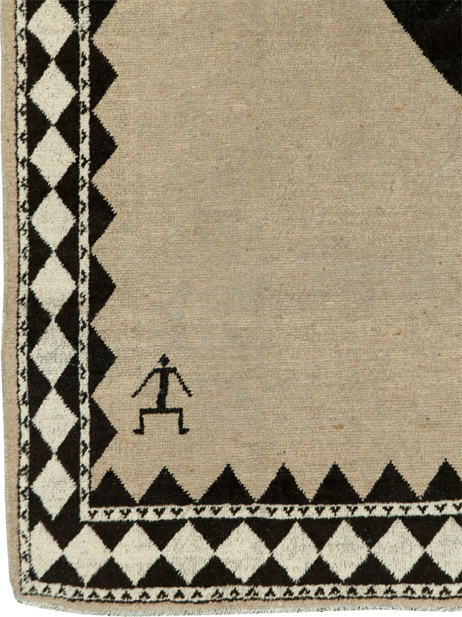 Vintage Persian Gabbeh Rug, No.18029 - Galerie Shabab