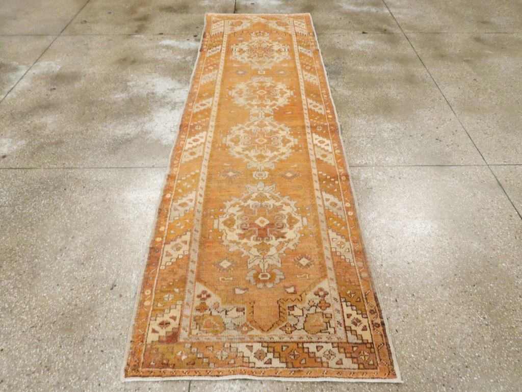 Antique Turkish Oushak Runner, No.18037 - Galerie Shabab