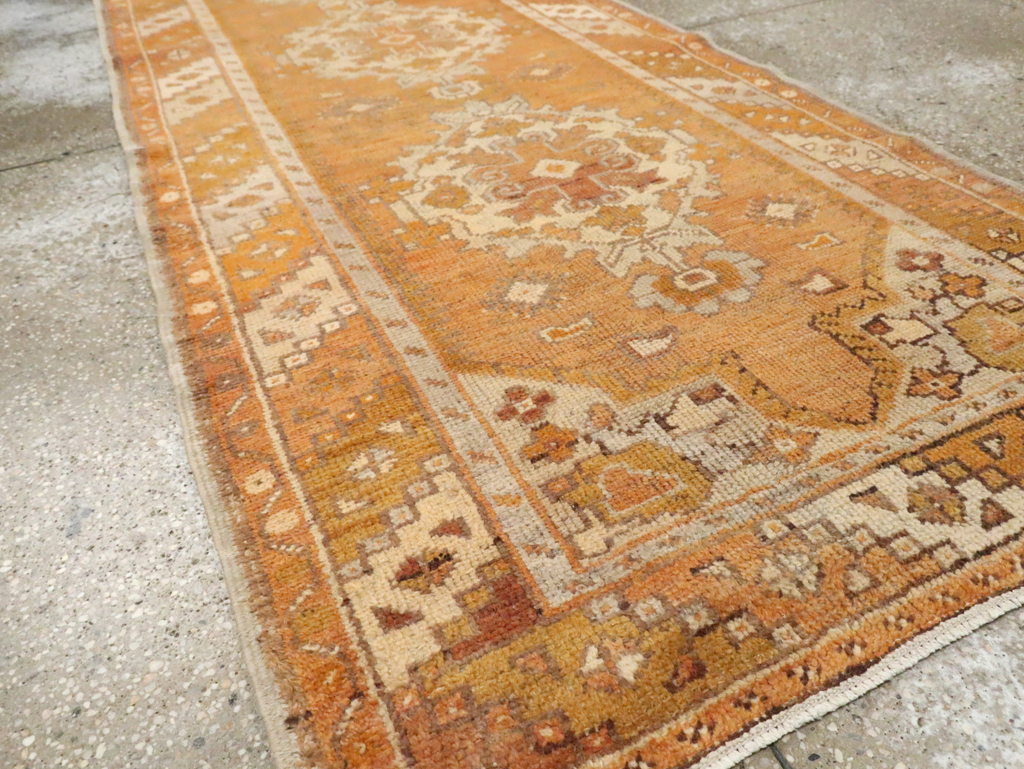 Antique Turkish Oushak Runner, No.18037 - Galerie Shabab