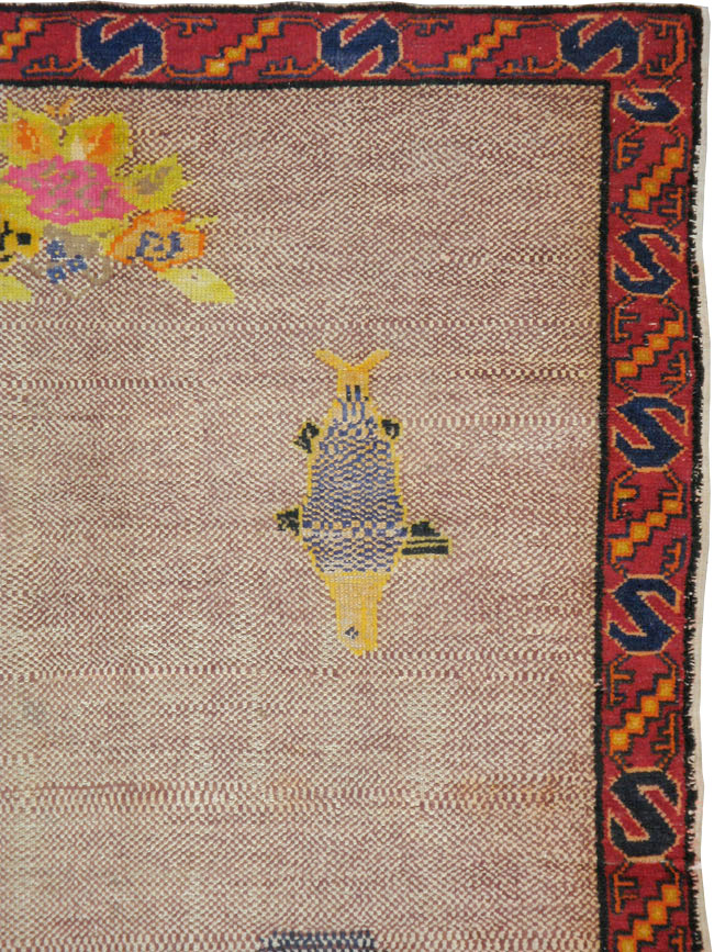 Vintage Turkish Anatolian Pictorial Carpet, No.18038 - Galerie Shabab
