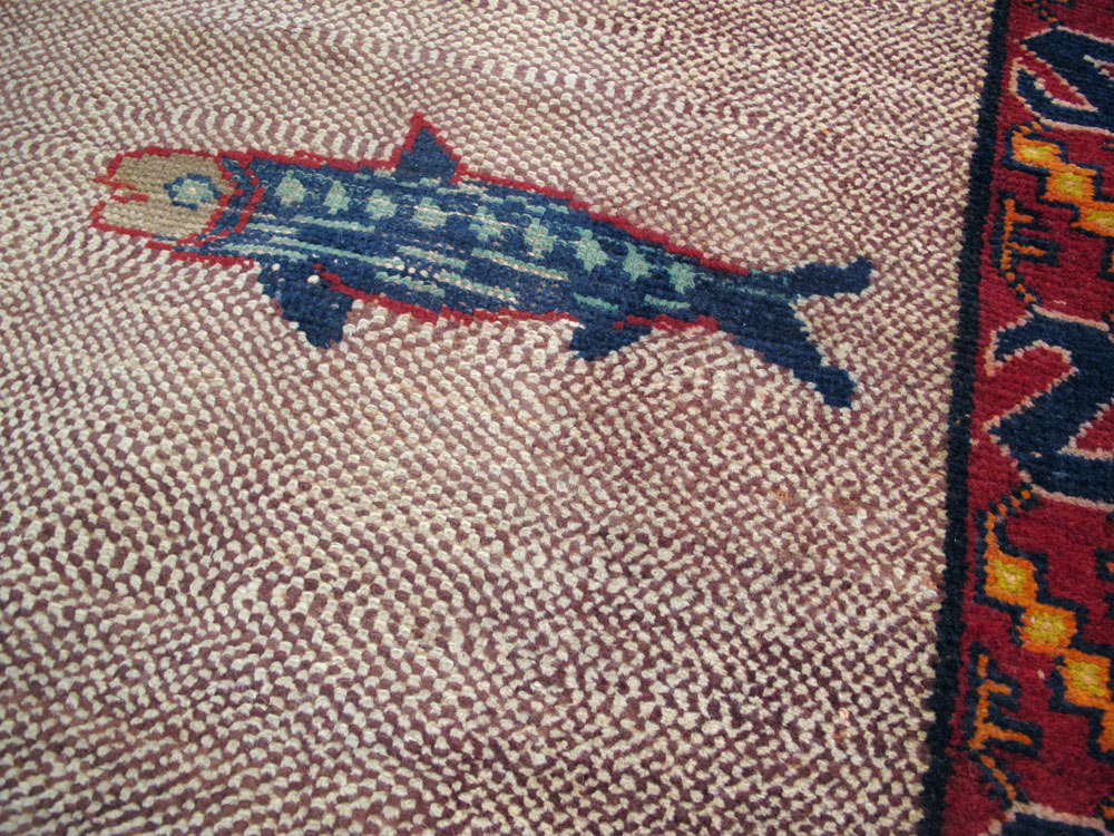 Vintage Turkish Anatolian Pictorial Carpet, No.18038 - Galerie Shabab