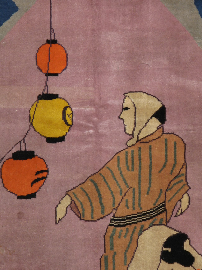 A Japanese Deco Rug, No.18051 - Galerie Shabab