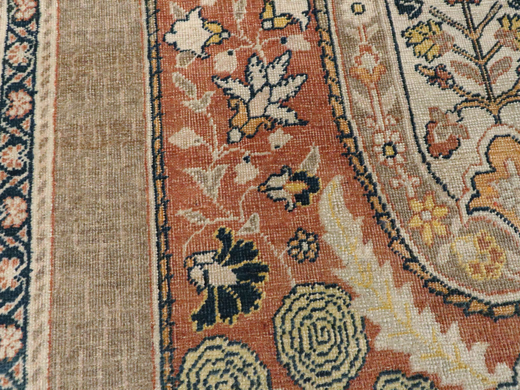 Antique Persian Tabriz Hagi Jalili Rug, No.18060 - Galerie Shabab