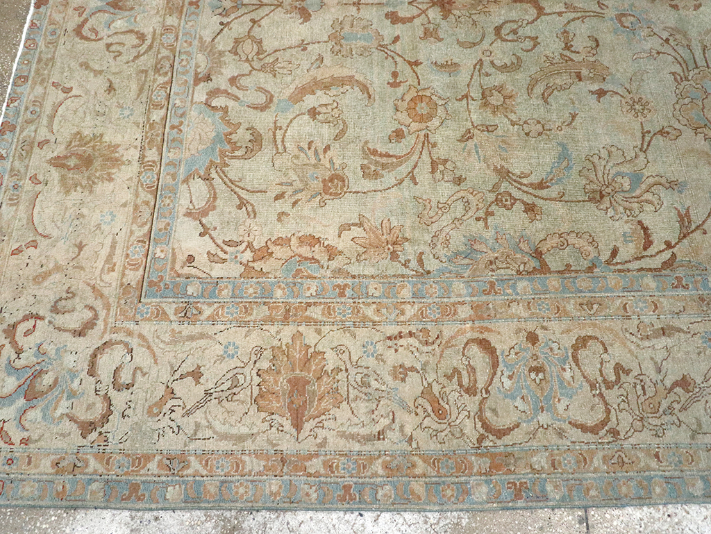 Antique Persian Tabriz Carpet, No.18065 - Galerie Shabab