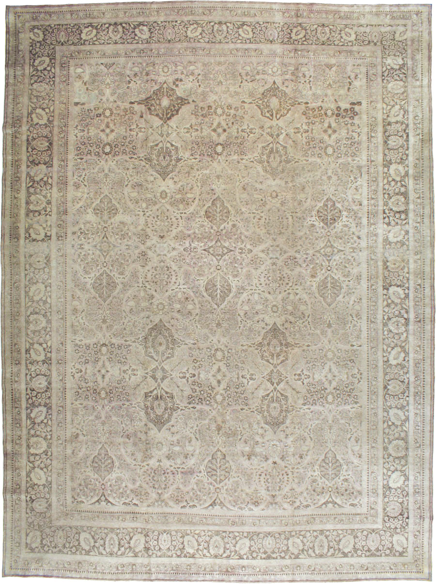 Antique Persian Tabriz Carpet, No.18084 - Galerie Shabab