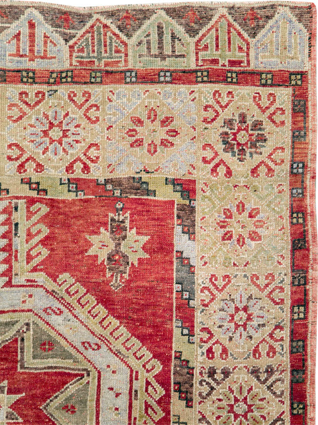 Vintage Turkish Oushak Rug, No.18121 - Galerie Shabab